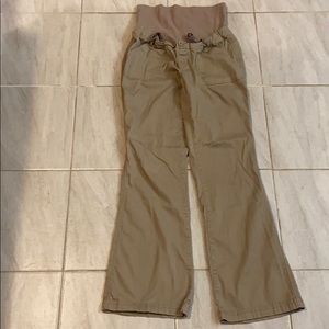 Full panel maternity khakis